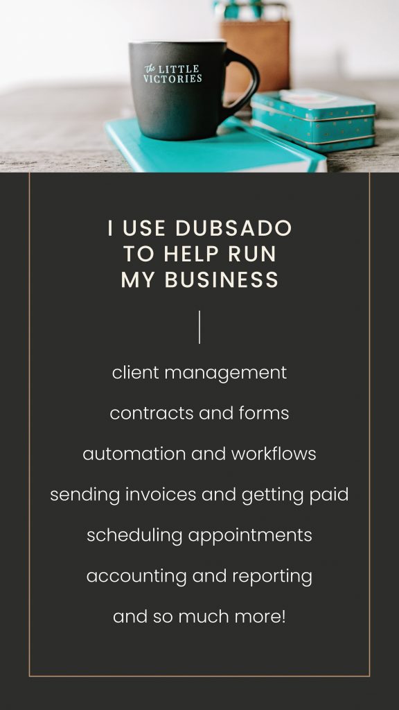 List on picture: Client Management, Contracts and forms, Automation and workflows, sending invoices and getting paid, scheduling appointments, accounting and reporting and so much more.