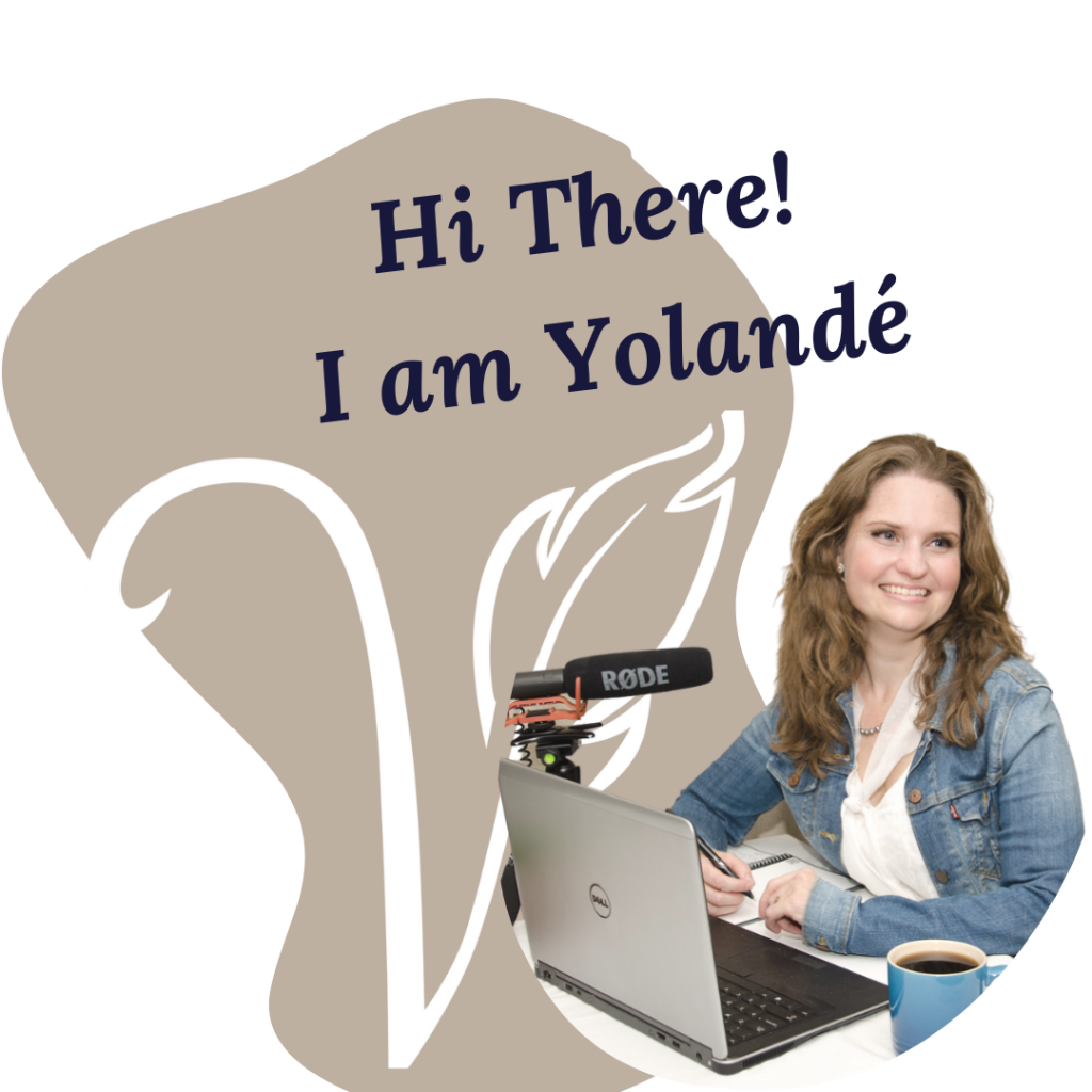 Picture of Yolandé with the words: Hi There! I am Yolandé